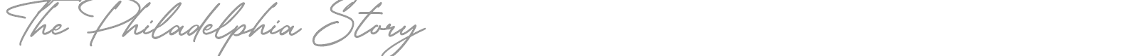 The Philadelphia Story font preview